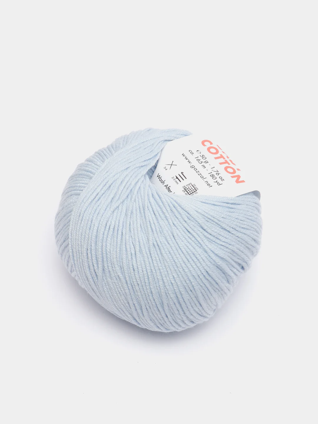 Ледяной пряжа Gazzal Baby Cotton 40% акрил 60% хлопок 50 г 165 м