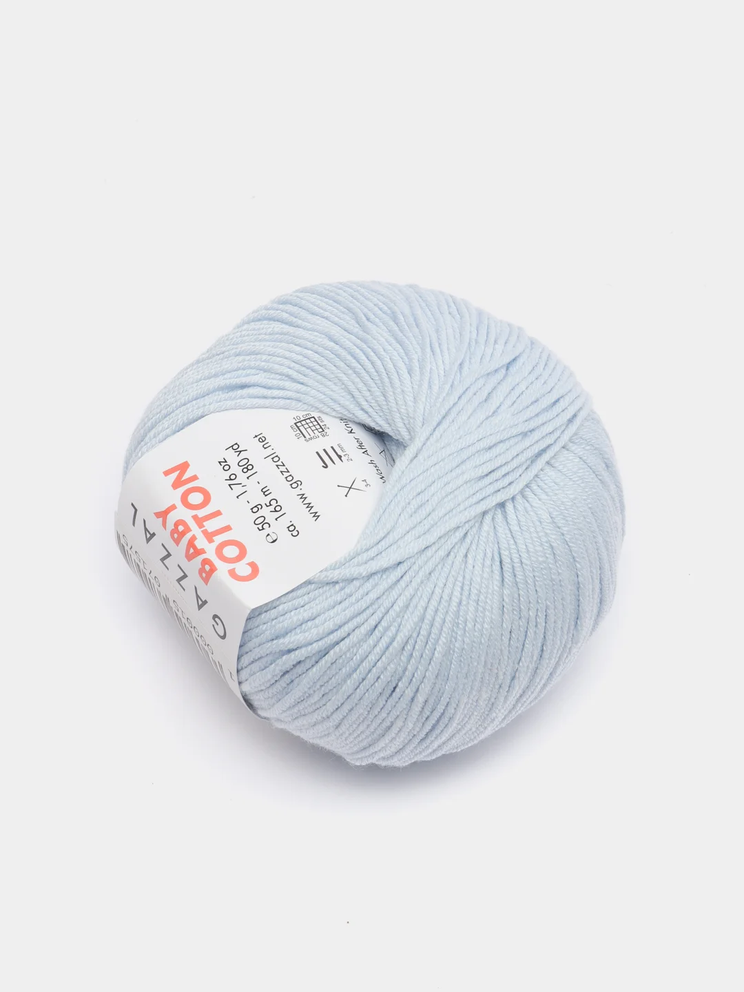 Ледяной пряжа Gazzal Baby Cotton 40% акрил 60% хлопок 50 г 165 м