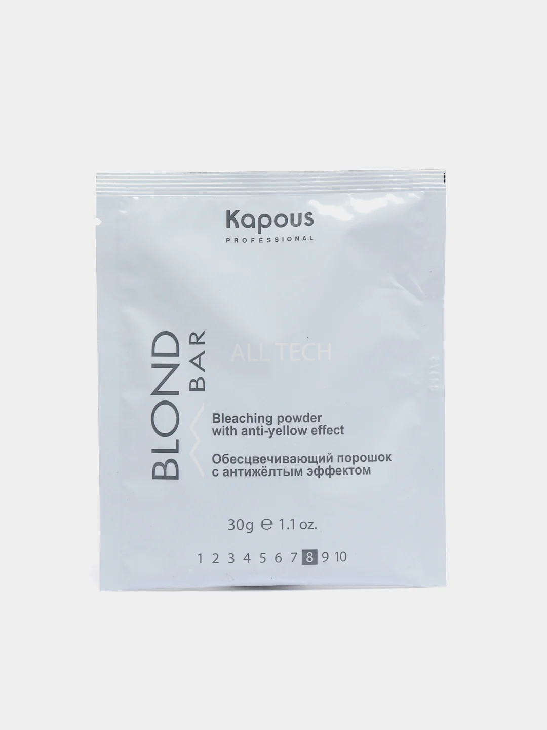 Kapous Порошок обесцвечивающий "All tech" Blond Bar с антижелтым эффектом, 30гр