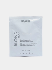 Kapous Порошок обесцвечивающий "All tech" Blond Bar с антижелтым  эффектом, 30гр
