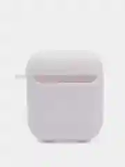 Желтый силиконовый чехол для наушников Apple Airpods 1, 2. с принтом Nike, Nasa (Найк, Наса))