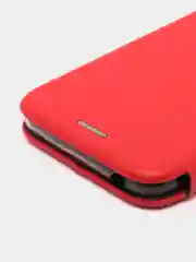 Красный чехол книжка для Samsung Galaxy A01, Самсунг А01