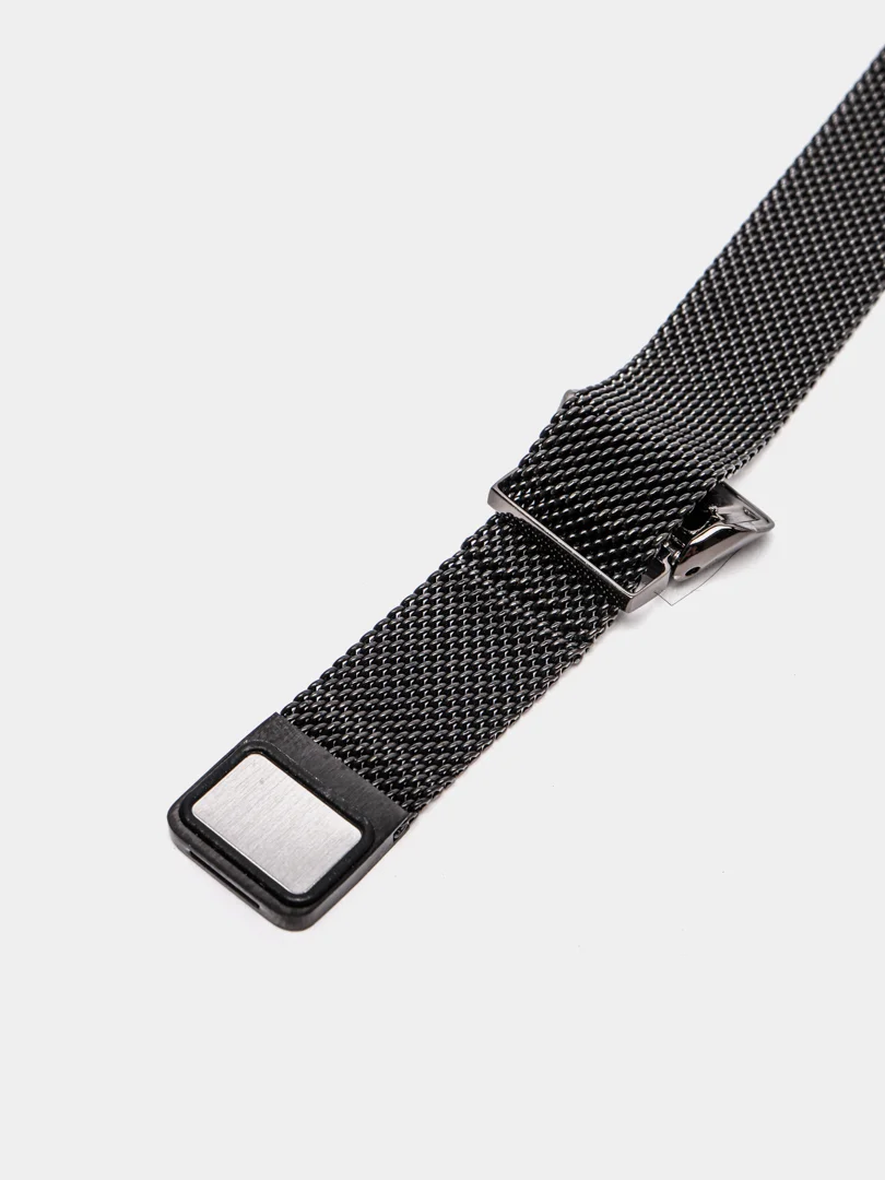 Черный металлический ремешок для Huawei Band 6 / Honor Band 6