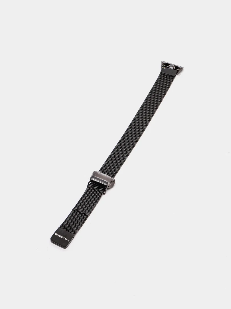 Черный металлический ремешок для Huawei Band 6 / Honor Band 6