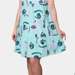 Мятный сарафан женский