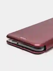 Багровый чехол книжка для Samsung Galaxy A22, M22, M32, Самсунг А22, М22, М32