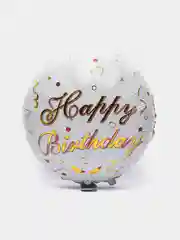 Белый шар на день рождения, 47 см