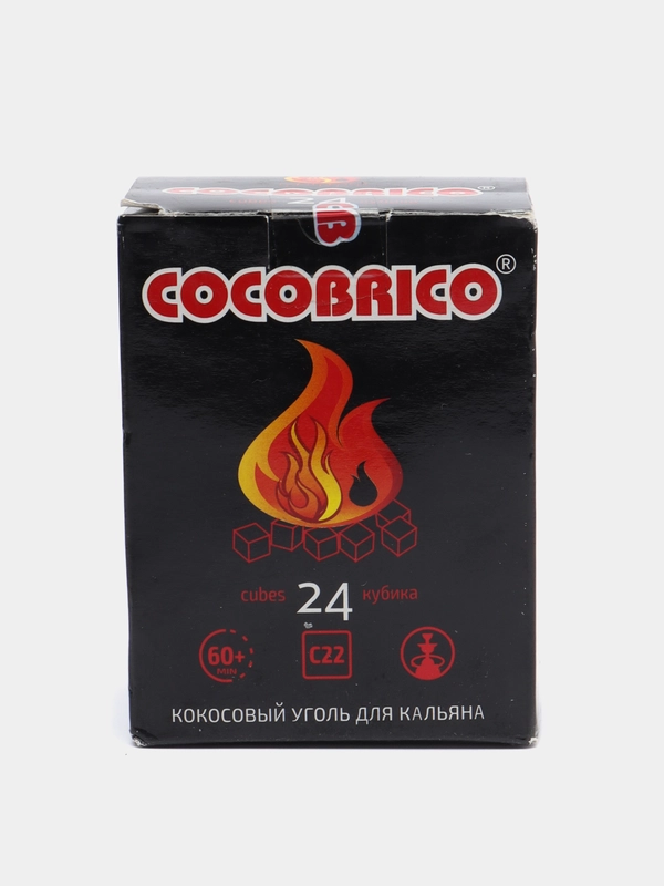 Уголь для кальяна, кокосовый, 24 кубика