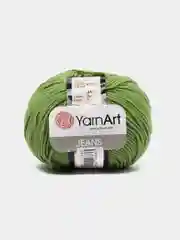 Лесной зеленый пряжа YarnArt Jeans, 50 г, 160 м