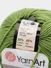 Лесной зеленый пряжа YarnArt Jeans, 50 г, 160 м