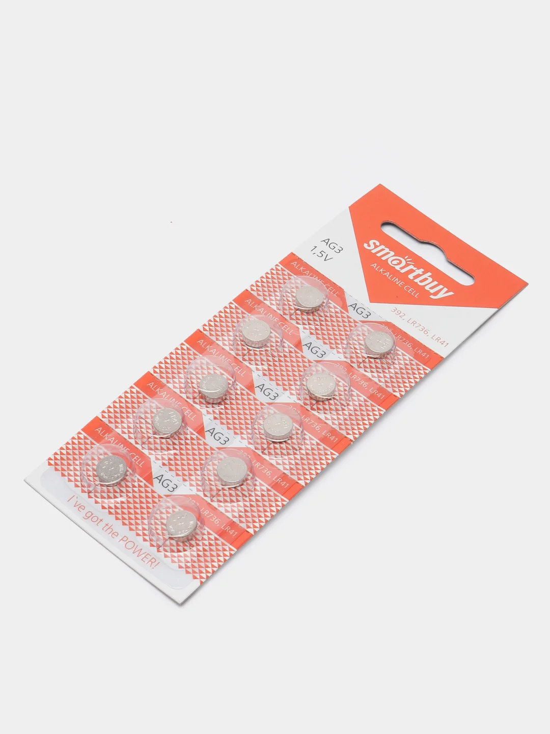 Батарейки Smartbuy AG3 (LR41, G3, 392, LR736, 192, SR41)