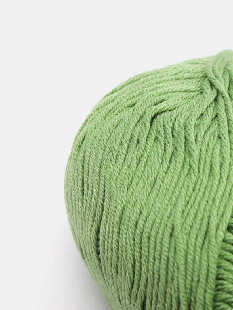 Оливковый пряжа YarnArt Baby cotton, 50 г, 165 м, акрил и хлопок