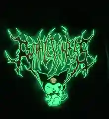 Белый футболка женская светящаяся Hello Kitty "Куроми", аниме Hunter, Evangelion, Атака титанов