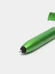 Зеленый ручка стилус, подставка для телефона, фонарик 4 в 1