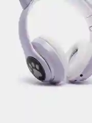 Сиреневый беспроводные наушники Cat Ear Bluetooth, c кошачьими светящимися ушками