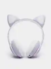 Сиреневый беспроводные наушники Cat Ear Bluetooth, c кошачьими светящимися ушками