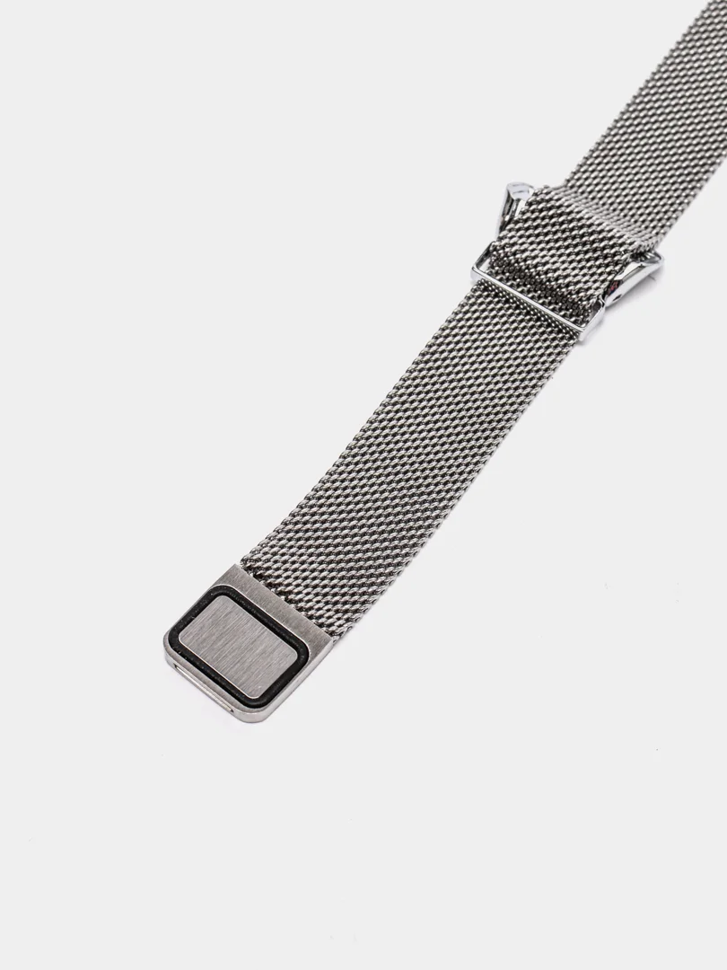 Серебряный металлический ремешок для Huawei Band 6 / Honor Band 6