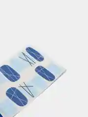 Голубой наклейки на ногти разного дизайна