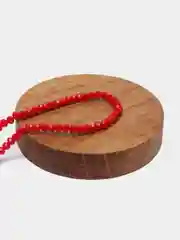 Красный бусины с гранями, 2 мм, стеклянные, матовые
