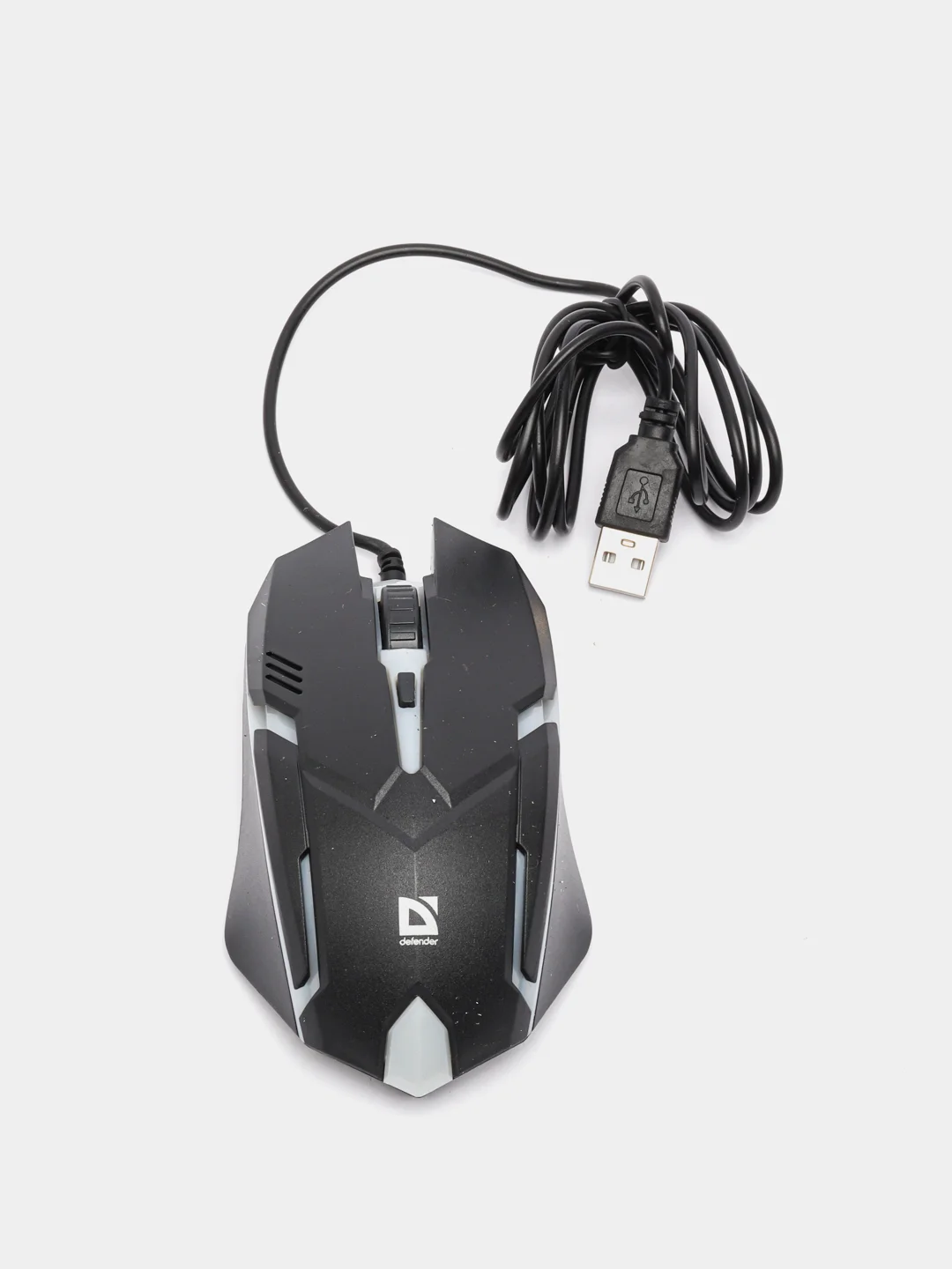 Игровая мышь с подсветкой Defender,1200 dpi,черный