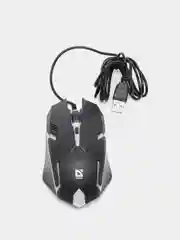 Игровая мышь с подсветкой Defender,1200 dpi,черный