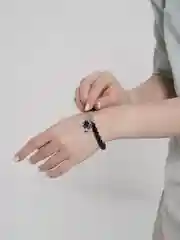 Черный женский браслет "Древо жизни" из натуральных камней