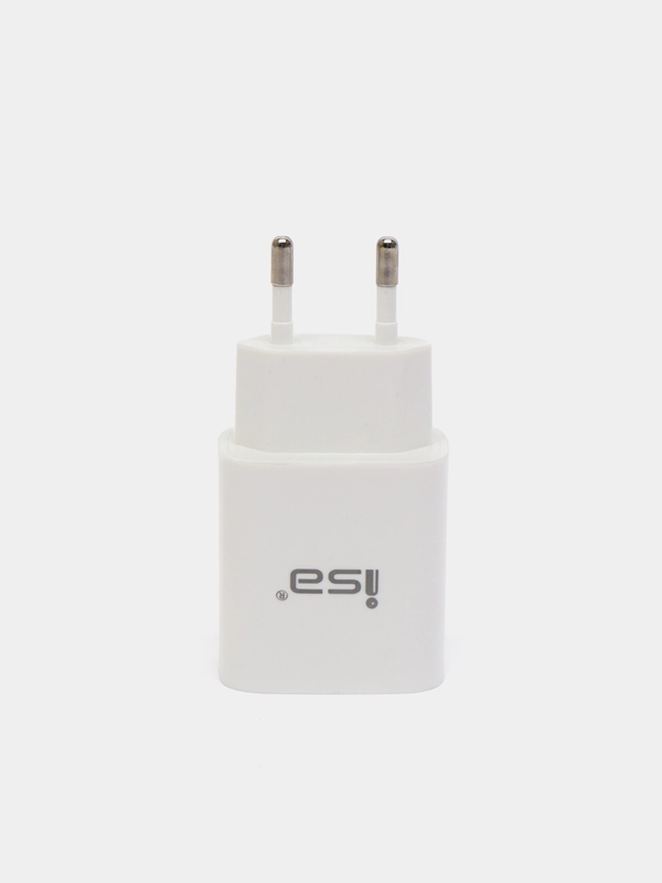 Сетевое зарядное устройство iSa / iPhone, Android / быстрая зарядка / Type-C+USB, 20W, зарядник