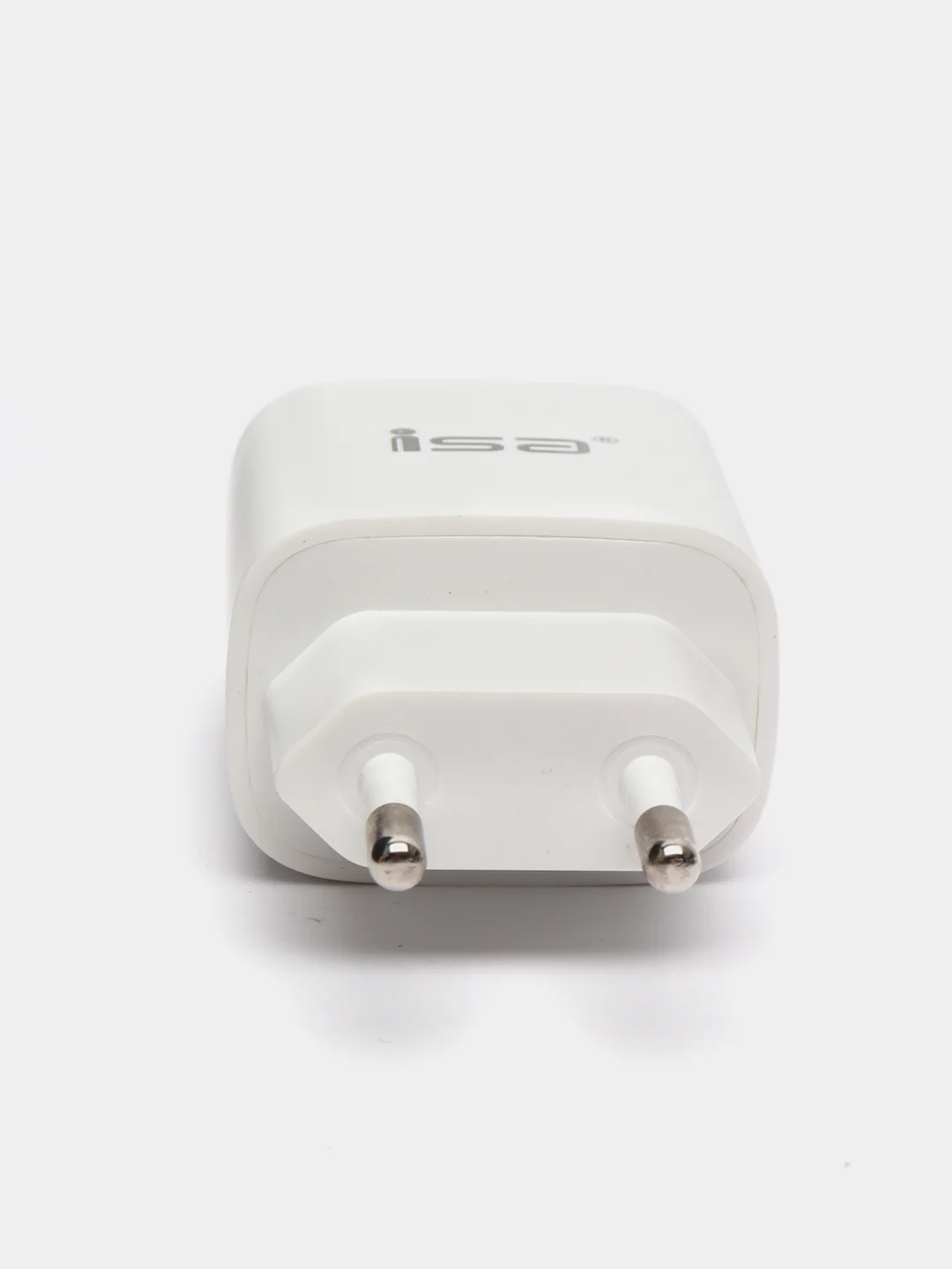 Сетевое зарядное устройство iSa / iPhone, Android / быстрая зарядка / Type-C+USB, 20W, зарядник