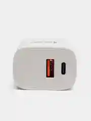 Сетевое зарядное устройство iSa / iPhone, Android / быстрая зарядка / Type-C+USB, 20W, зарядник