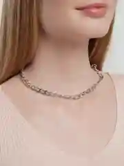 Серебряный цепь-чокер