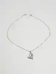 Серебряный цепочка с подвеской "Любовь"