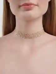 Золотой чокер ожерелье на шею