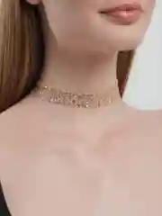 Золотой чокер ожерелье на шею