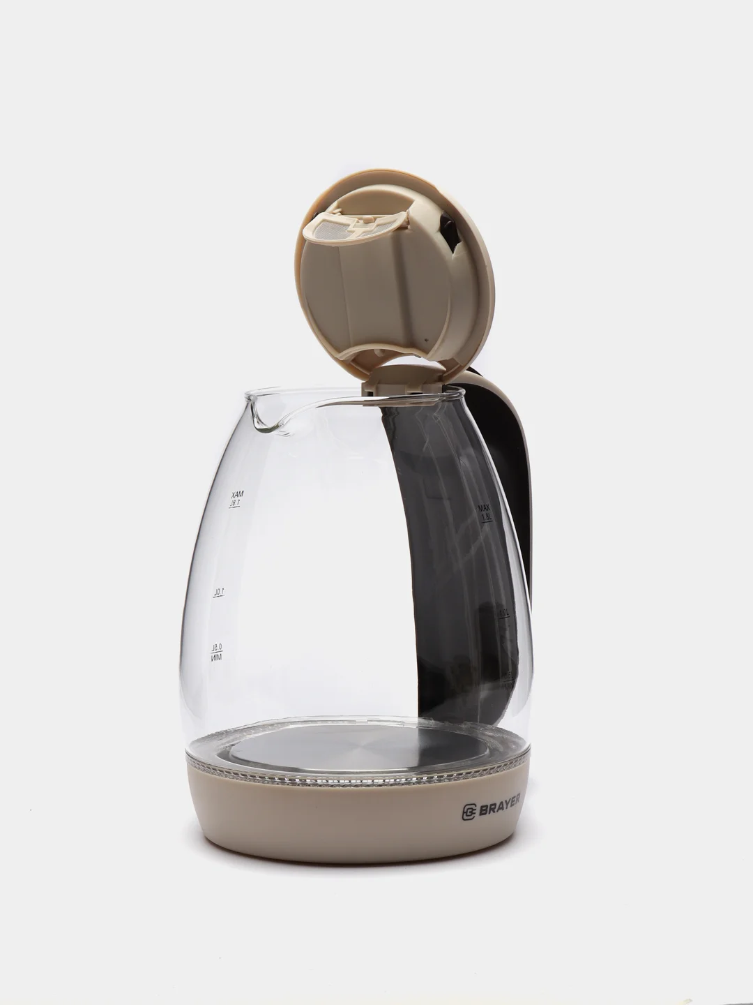 Чайник электрический BRAYER BR1045BN 1,8 стеклянный