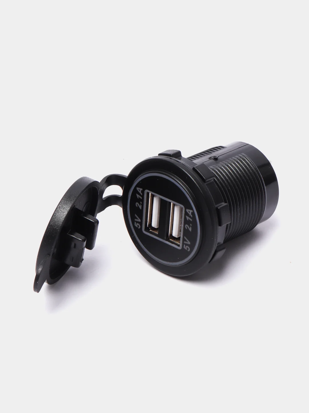 Голубой usb зарядное устройство (встраиваемое), 2.1А, автомобильное