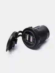 Голубой usb зарядное устройство (встраиваемое), 2.1А, автомобильное