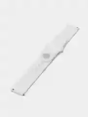 Белый силиконовый ремешок для Xiaomi Amazfit Bip / Huawei / Samsung, 20 мм / 22 мм, с кнопкой