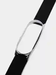Угольный ремешок для Xiaomi mi band 3, 4, 5, 6, фирменный силиконовый, с металлической капсулой