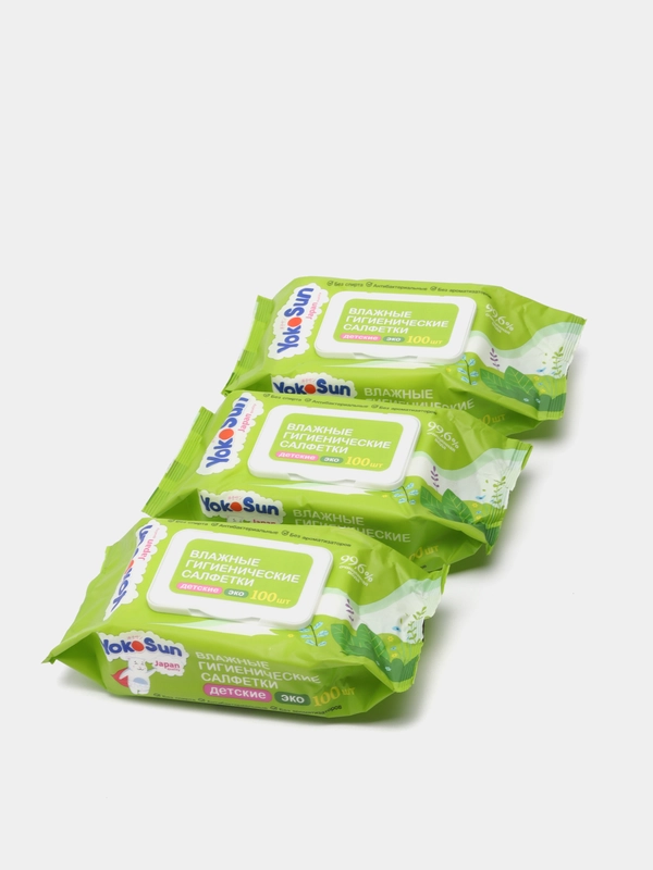MegaBox детские влажные салфетки YokoSun ЭКО, 300 штук