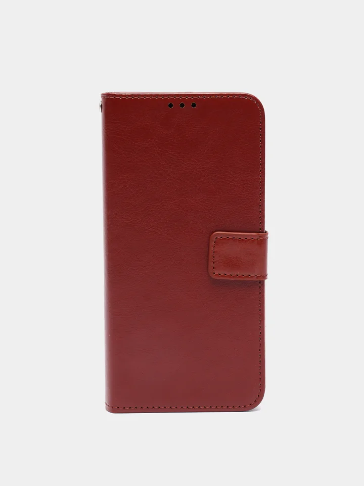 Коричневый чехол-книжка для Samsung Galaxy S20 FE