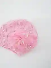 Конфетный шапка вязаная, детская, хлопок