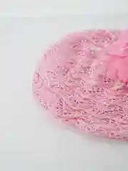 Конфетный шапка вязаная, детская, хлопок