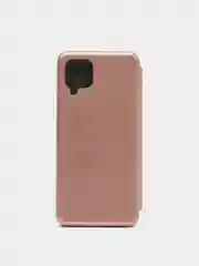Розовый чехол книжка Samsung Galaxy A12, M12 с функцией подставки Самсунг А12, М12