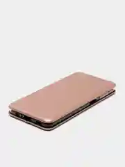 Розовый чехол книжка Samsung Galaxy A12, M12 с функцией подставки Самсунг А12, М12