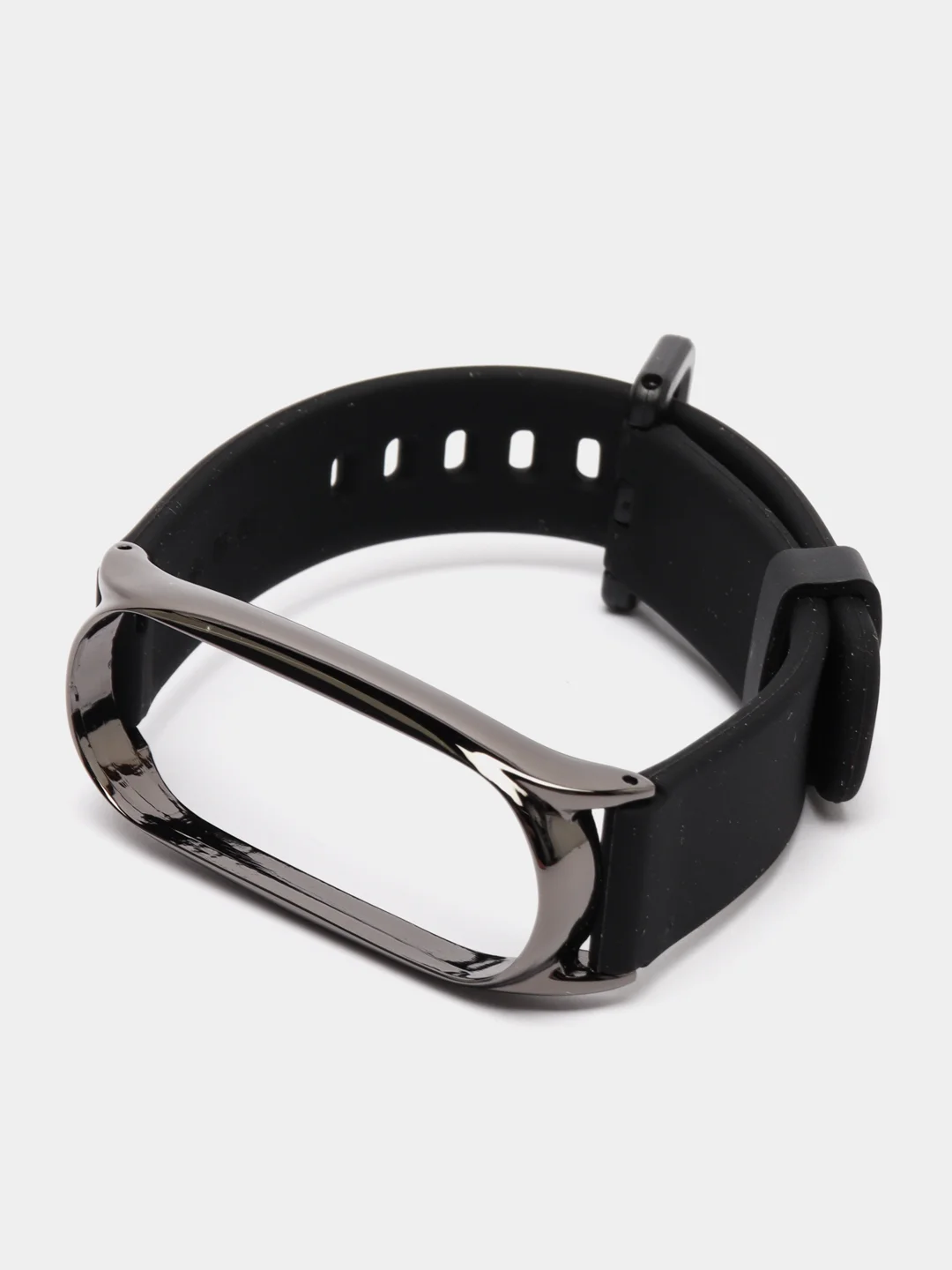 Хаки ремешок для Xiaomi mi band 3, 4, 5, 6, фирменный силиконовый, с металлической капсулой