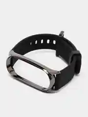 Хаки ремешок для Xiaomi mi band 3, 4, 5, 6, фирменный силиконовый, с металлической капсулой