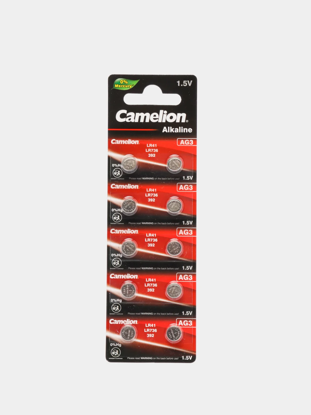 Батарейка Camelion, элемент питания G3 / AG3 / LR41 / LR736 / 392, 10 штук