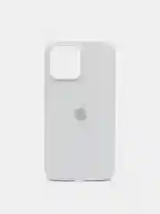 Белый чехол силиконовый для iPhone 13, 13 Pro, 13 Pro Max, с закрытым низом