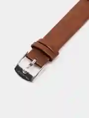 Коричневый фирменный кожаный ремешок для Xiaomi mi band 3, 4, 5, 6