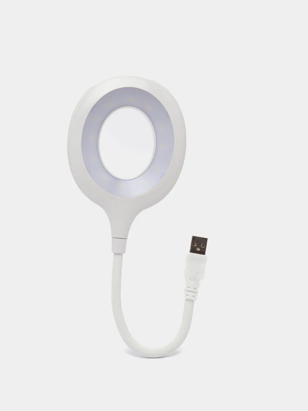 Белый кольцевая светодиодная лампа USB